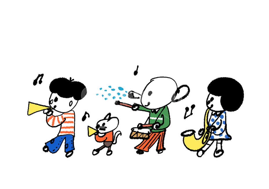 친구,동물친구들,고양이,고양이일러스트,코끼리,코끼리일러스트,밴드,어린이밴드,여자아이,남자아이,남자,여자,동물,일러스트,손그림,그래픽,디자인,illustration,design,animal,friends,elephant,cat,boy,girl,band,그래픽,일러스트레이션,graphic,illustration