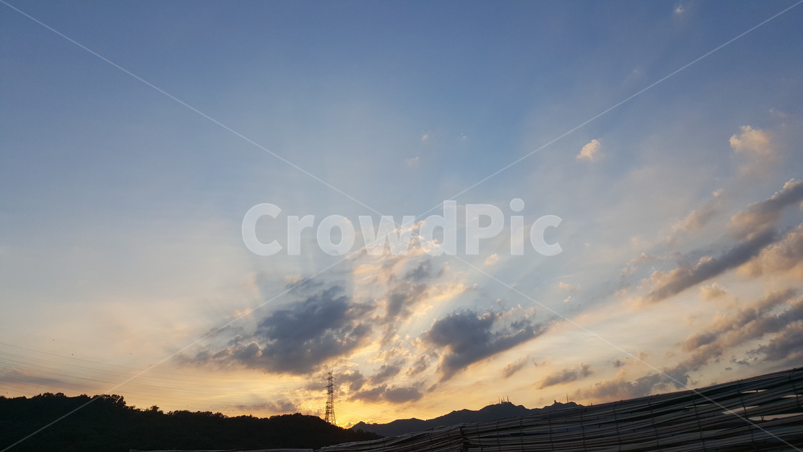 하늘,노을,구름,일몰,옥상,산,저녁,감성,분위기있는,sky,sunset,자연
