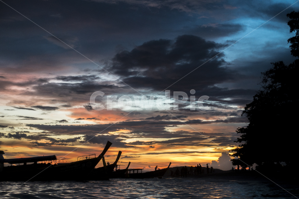 노을,일몰,하늘,바다,실루엣,해변,반사,thailand,태국,구름,cloud,beach,sky,dark,배경,background,자연,nature,배,보트,boat,silhouette,자연,풍경,nature,landscape,해외,외국,세계,foreign,oversea,world,세계자연풍경,해외자연풍경,외국자연풍경,world nature landscape