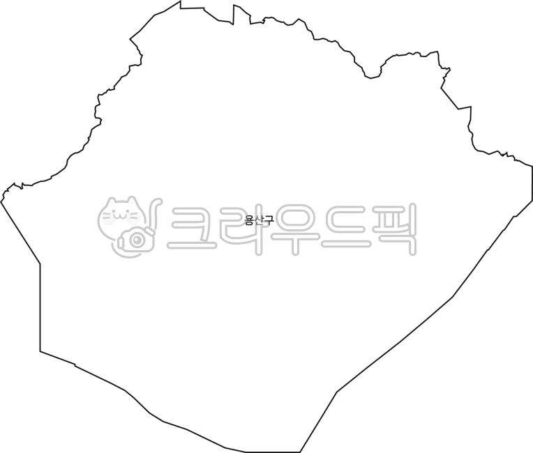 서울지도,서울시지도,서울시행정구역,용산구,서울시,지도,한국,라인,흰색배경,png