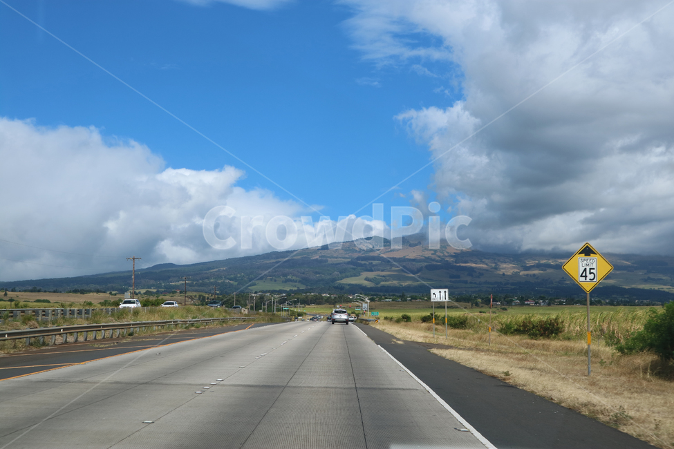 하와이,도로,드라이브,운전,길,하늘,구름,맑은,푸른,road,자연,풍경,nature,landscape,highway,고속도로,freeway,고속 도로,asphalt,아스팔트