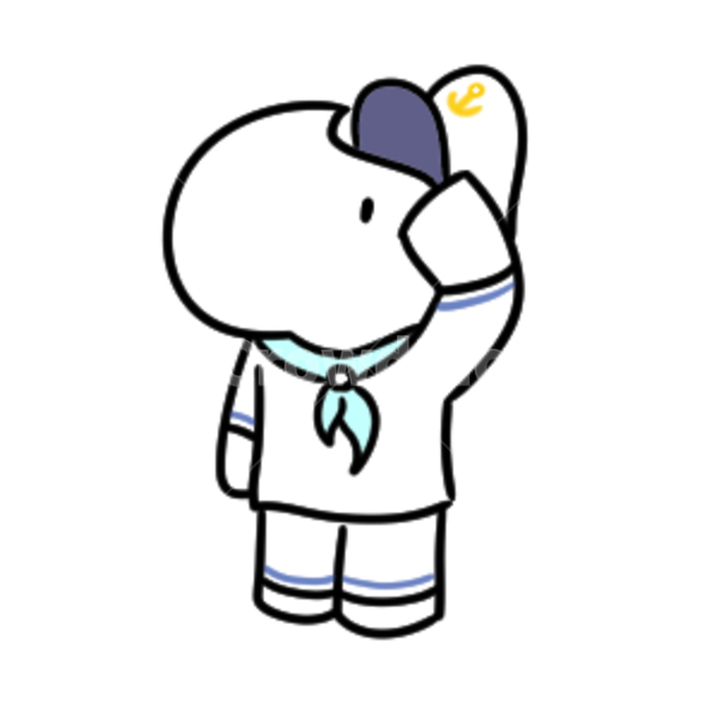 일러스트,마린룩,코뿔소,white,blue,sky,그래픽,일러스트레이션,graphic,illustration