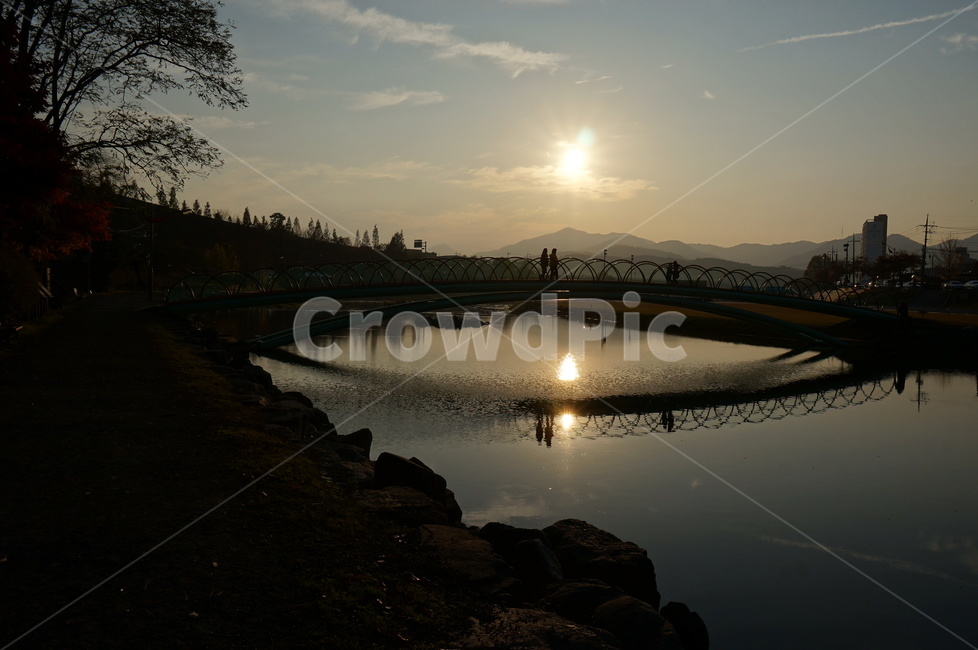 일몰,다리,하늘,가을,빛,light,flare,플레어,nature,자연,outdoors,옥외