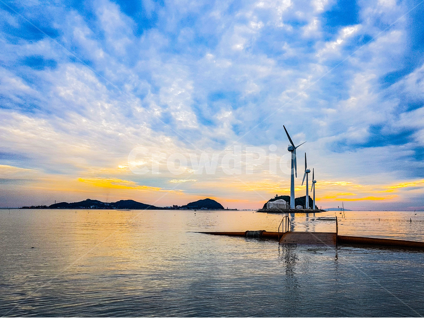항,항풍경,바다,풍차,궁평항,산업,industry,industrial,에너지산업,energy industry,water,물