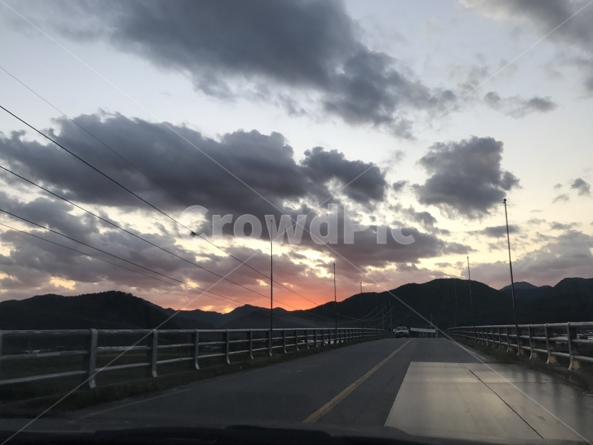 노을,풍경,감성,분위기,도로,교통,교통수단,traffic,transportation,nature,자연,road,outdoors,옥외