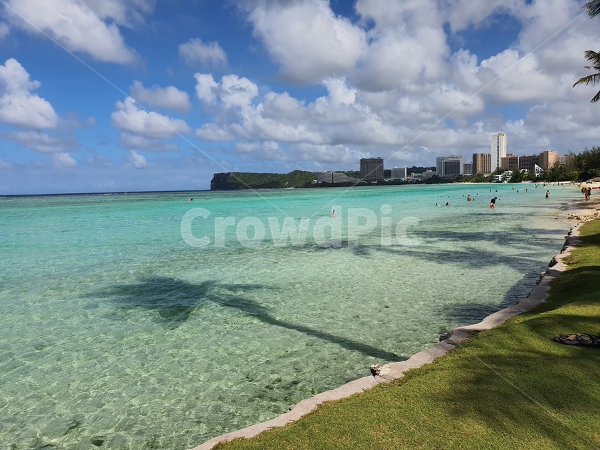 괌,guam,투몬비치,바다,해변,자연