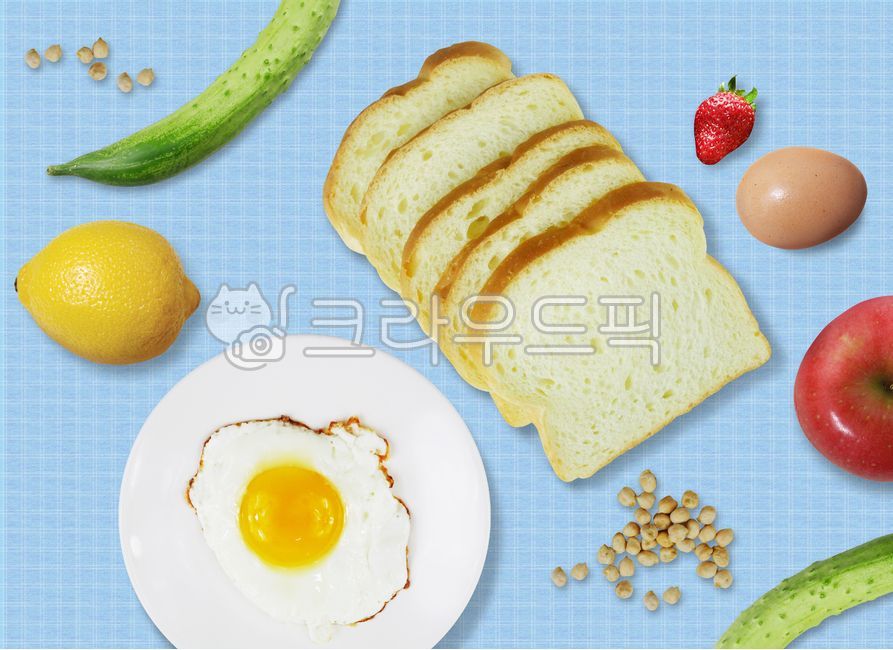 fried egg,egg,fruit,cucumber,plate,vegetable,vegetables,lemon,chickpeas,ingredients,cooking,graphic,bean,bread,ingredient,strawberry,food,fried,chick,background,grocery