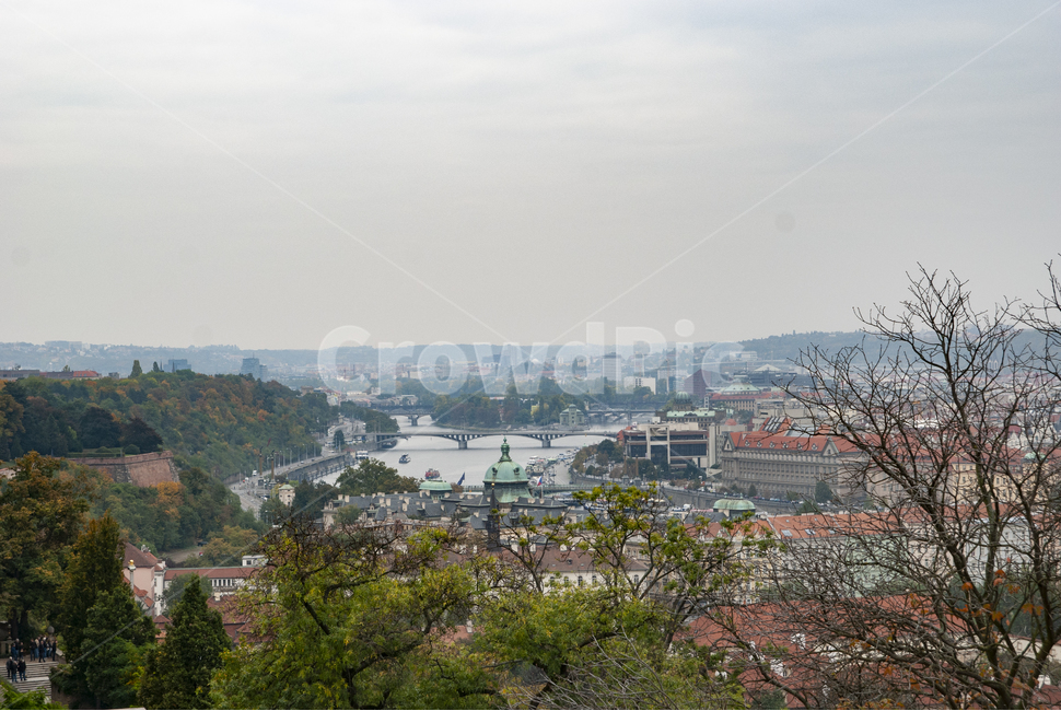 프라하,전경,빨간지붕,프라하시내,체코,praha,prague,흐린날