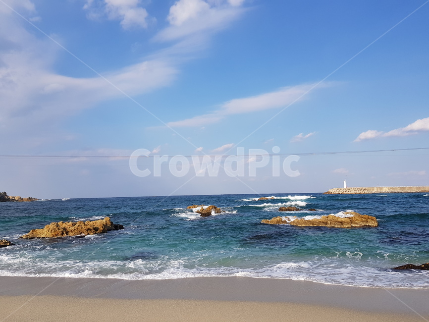 풍경,바다,시원함,푸른바다,파도,해변,바다,beach,sea