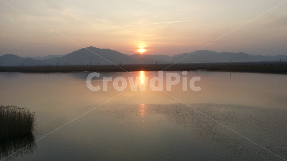 일몰,노을,해넘이,풍경,담수호,호수,자연,풍경,nature,landscape,outdoors,옥외