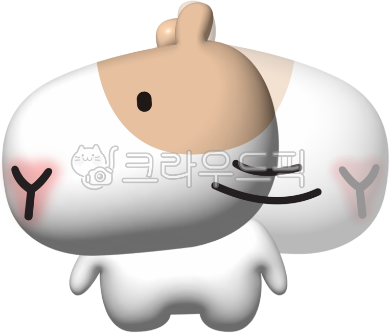 기니피그,일러스트,입체,3d,빵빵한,귀여운,동물,캐릭터,이모티콘,도리,아니,싫어,안해,절레