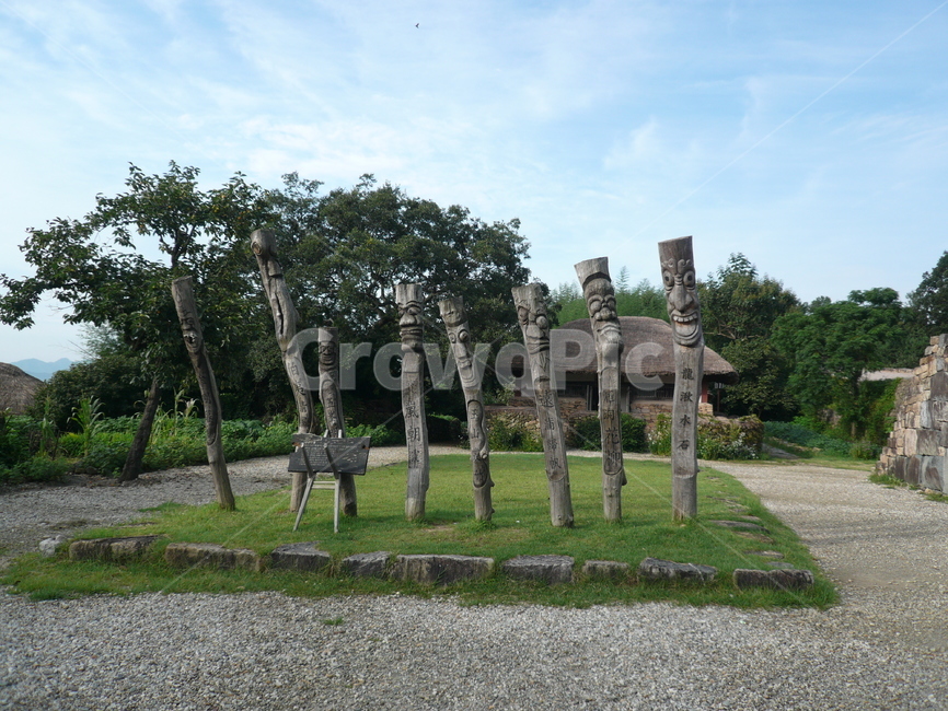 순천,장승,낙안읍성,country,옥외,전라남도,조각상,동상,석상,조형물,statue,bronze statue,stone statue