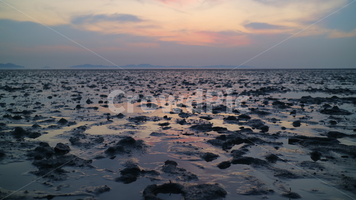 갯벌,바다,하늘,노을,발자취,자연,풍경,nature,landscape