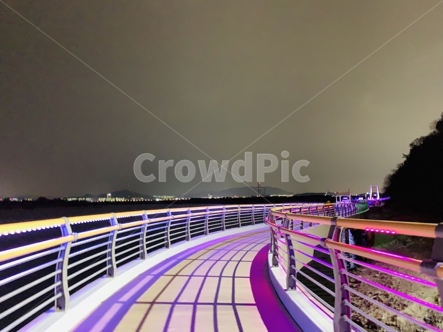 야경,불빛,다리,감성,대구,야경,밤,풍경,nightscape,night,landscape,railing,난간,handrail,banister