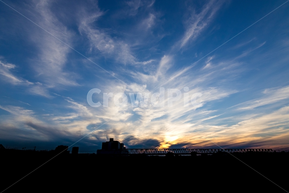 하늘,일본,다리,일몰,japan,sky,sunset,자연,풍경,nature,landscape,outdoors,옥외,cloud,구름