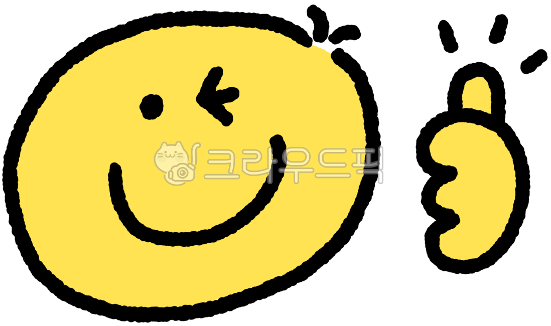 이모티콘,행복,노랑,미소,긍정적,엄지척,윙크,웃는얼굴,긍정,응원,칭찬,귀여운캐릭터,손그림,단순한그림,스마일캐릭터,감정표현,귀여운아이콘,미니멀디자인,행복한표정,격려,웃음,노란얼굴,손제스처,따봉,노랑이