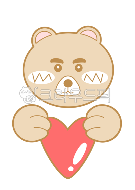 곰돌이,하트,사랑해,부끄러운곰,곰,곰하트