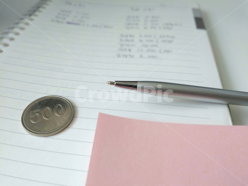 text,본문,펜,비즈니스,동전,화폐,pen,money,coin,business,memo,메모