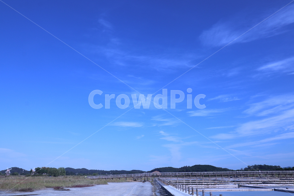 푸른,하늘,구름,염전,소금,bluesky,saltfarm