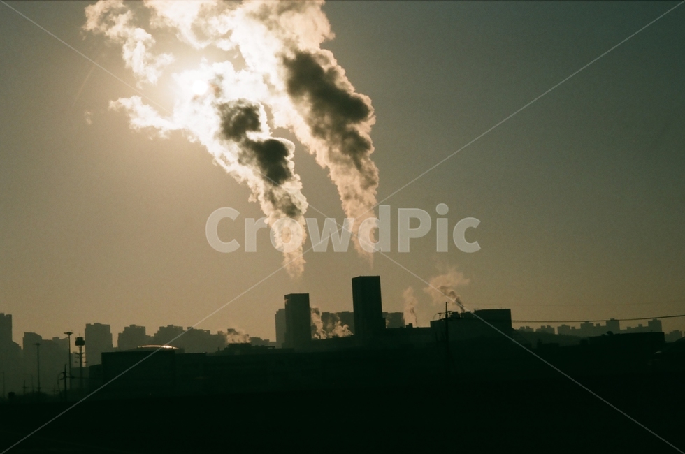 연기,대기오염,미세먼지,공장,뿌연하늘,실루엣,그림자,silhouette,shadow,산업,industry,industrial,에너지산업,energy industry,pollution,타락