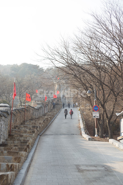 거리,steet,겨울,나무,성벽,랜드마크,landmark,tourist attraction,한국랜드마크,한국관광지,한국명소,korea landmark,korea tourist attraction,사람들,대중,군중,other people,crowd