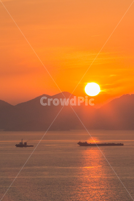 선박,바지선,해넘이,일몰,boat,보트,자연,풍경,nature,landscape