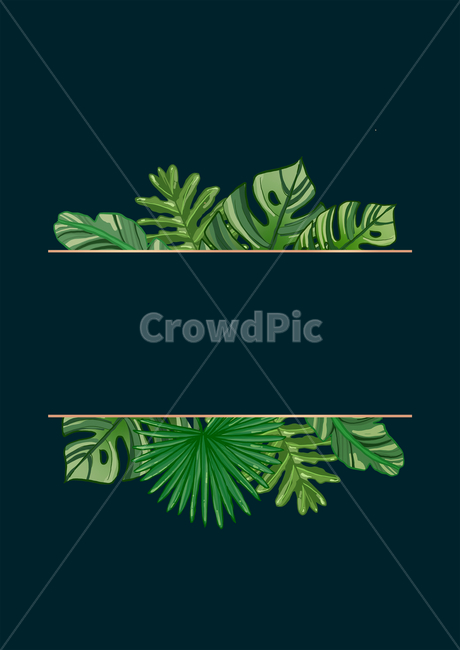 식물,열대식물,프레임,식물일러스트,타이틀프레임,타이틀,illustration,틀,graphic,nature,frame,title,초대장,청첩장,초록,브로슈어,잎사귀,잎,자연,보태니컬,botanical,금테두리,금색,카드,브로셔