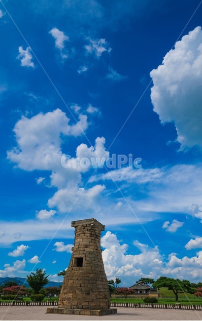 첨성대,경주,하늘,구름,관광,신라시대,경북