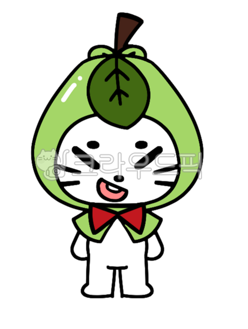 캐릭터,사과,녹색,귀여운캐릭터,전신