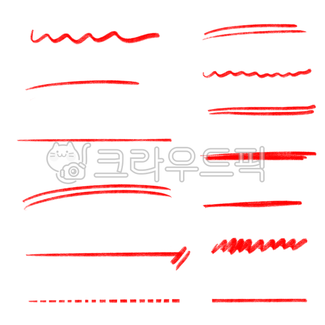 밑줄, 줄, 라인, 색연필, 테두리, 사진,이미지,일러스트,캘리그라피 - Bloosamon작가