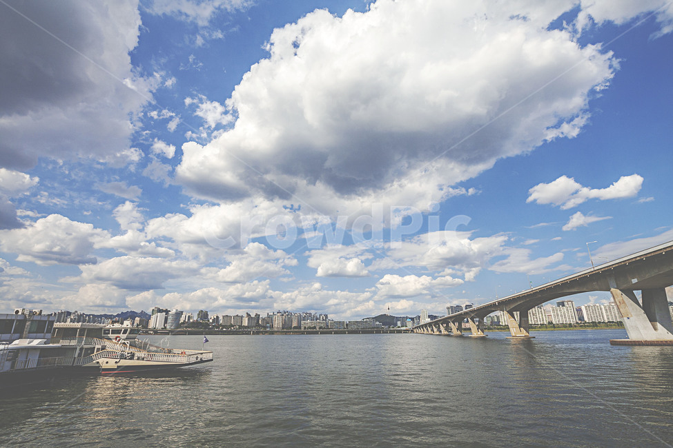 풍경,여름,여름풍경,하늘,여름하늘,구름,뭉게구름,적운,한강,여의도한강공원,원효대교,landscape,summer,sky,summersky,cloud,cumulus,hangang,river