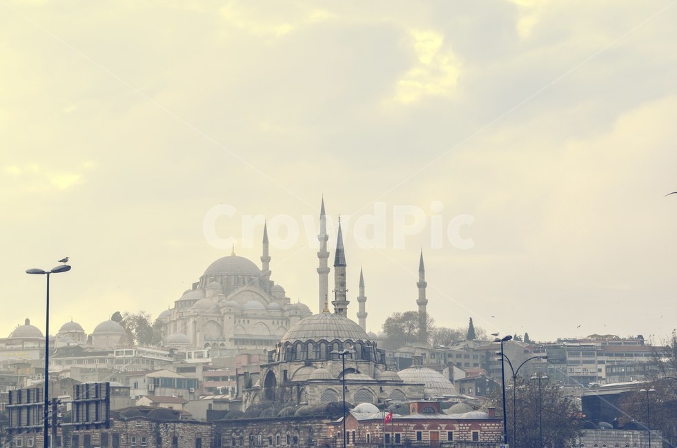 mosque,Trkiye,dome,building,suleymaniyemosque,Islam,temple,Istanbul,Suleymaniye Mosque,vault,architecture