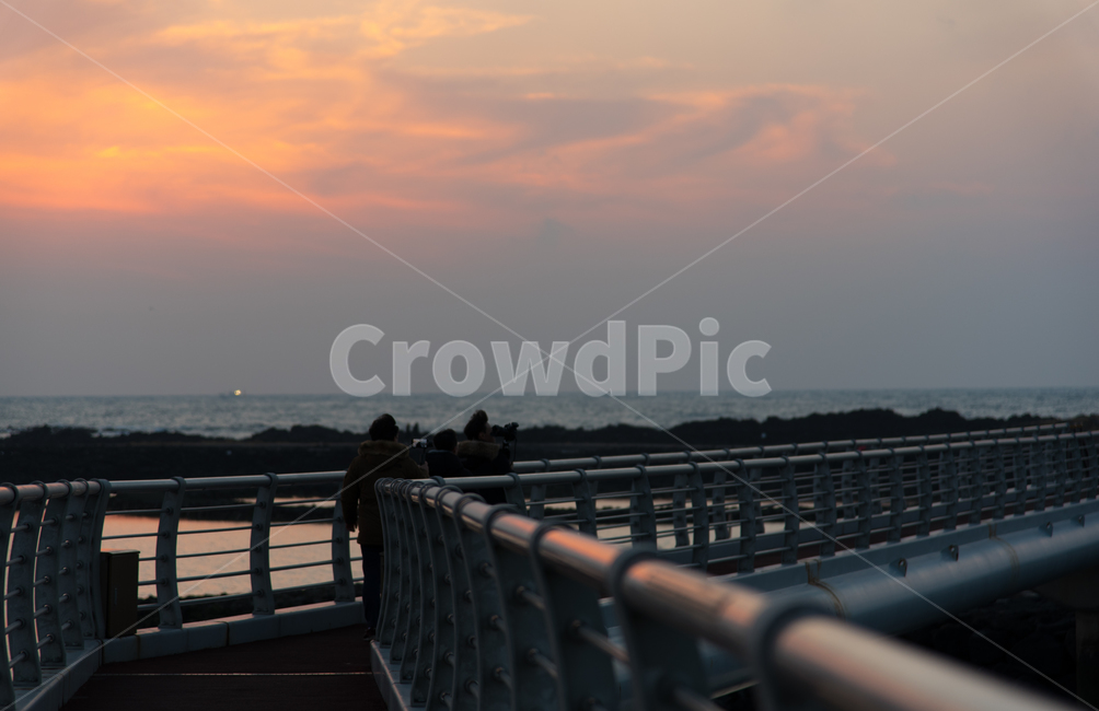 제주도,일몰,바다,풍경,삼다도,자연,풍경,nature,landscape,railing,난간,banister,handrail