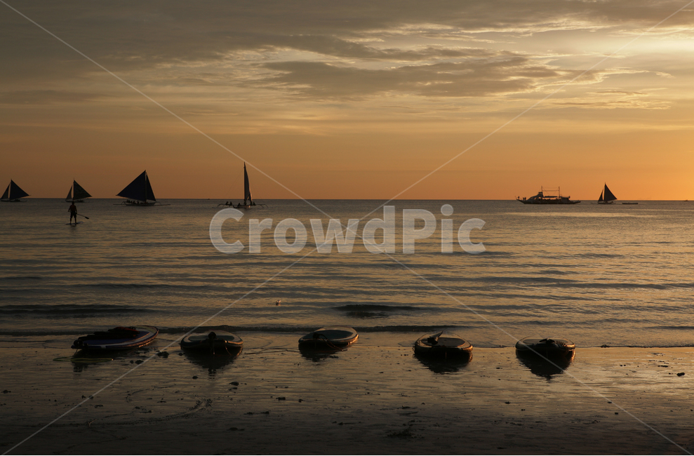 선셋,노을,석양,보라카이,해변,황금빛,바다,필리핀,silhouette,landscape,sunset,boracay,beach,boat,whitebeach,ocean,vacation,보트
