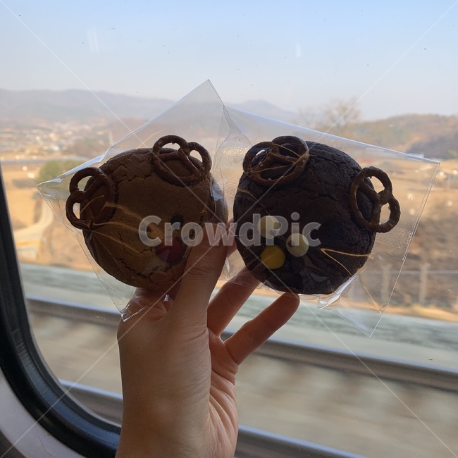 여행,캐릭터쿠키,기차,음식,힐링