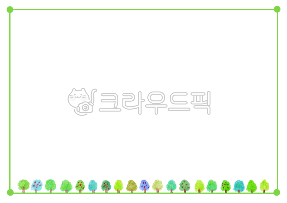 나무,테두리,액자,테두리일러스트,손그림,손그림일러스트,이름표,색연필,프레임,편지지,메모지,알림장,게시판,과일나무,나무일러스트