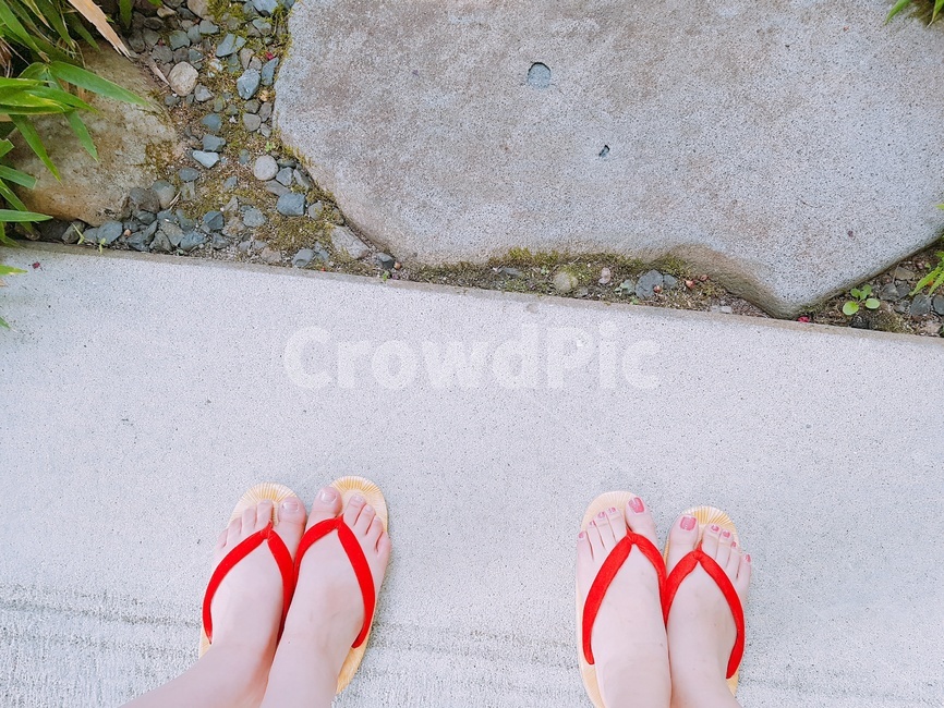 일본,발,여자발,foot,red