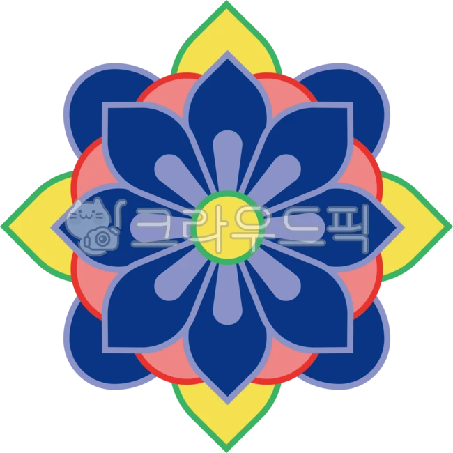 Dancheong, traditional patterns, Dancheong illustrations, roof tiles ...