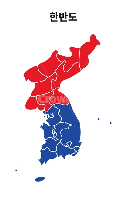 North Korea map,Korean Peninsula Illustration,south korea map,map illustration,Region name,Korea Illustration,map of korea,Red,South Korea North Korea,blue,Korean Peninsula,liberal democracy,illustration,communism,map,map by region