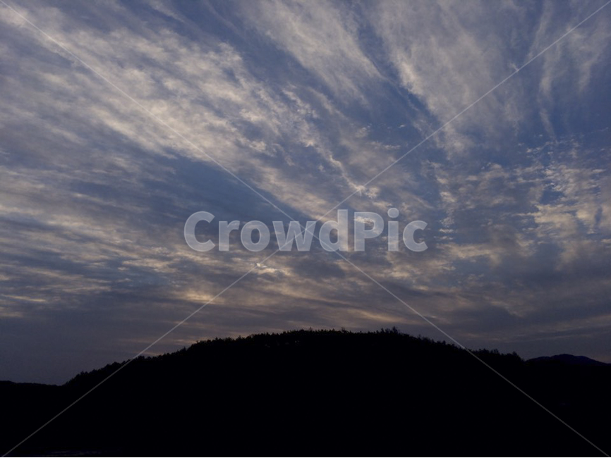 저녁,산,풍경,석양,구름,자연,풍경,nature,landscape,outdoors,옥외