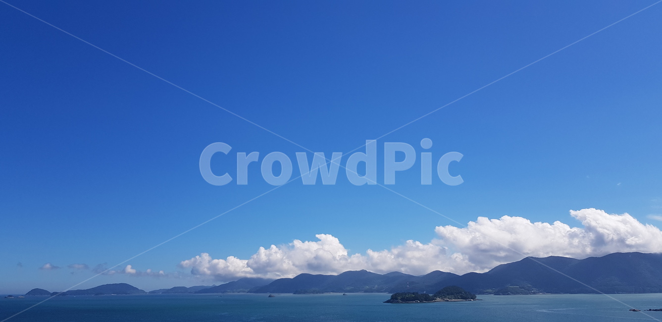 여름,바다,하늘,구름,여수,파랑,blue,summer,sky,cloud,sea,풍경,자연
