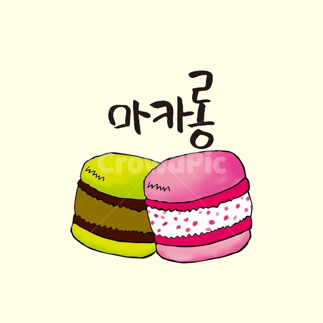 마카롱,손그림,일러스트,달달,마카롱그림,초코,딸기,디저트,간식,후식,dessert,snack