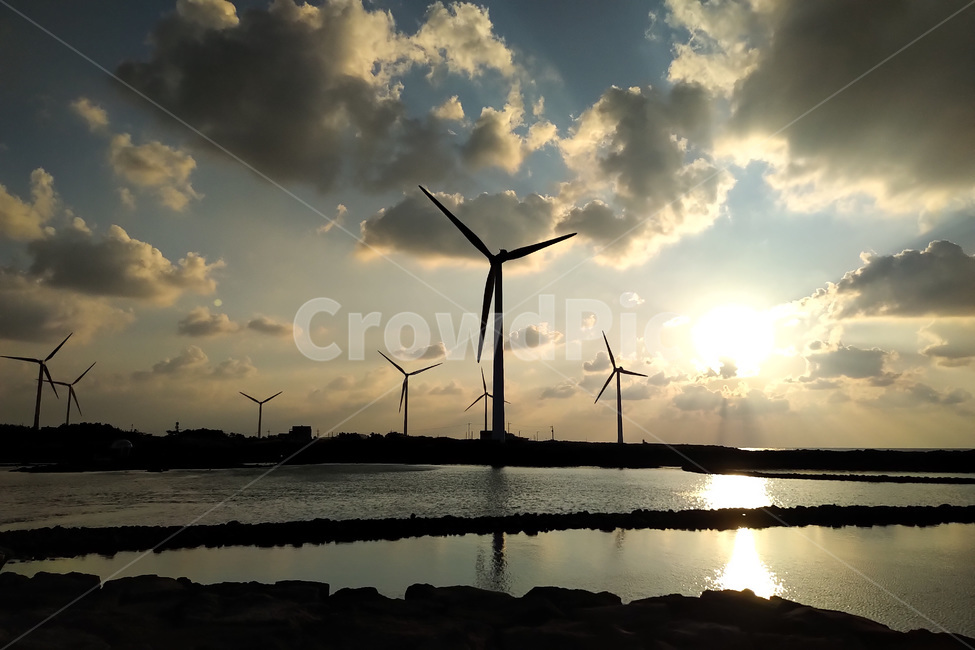 자연,nature,노을,일몰,sunset,windmill