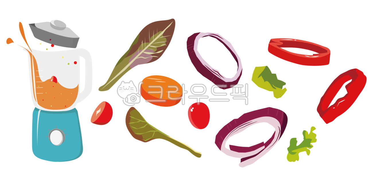 야채,채소,비건,믹서기,믹서,주스,파프리카,상추,방울토마토,당근,적양파,양파