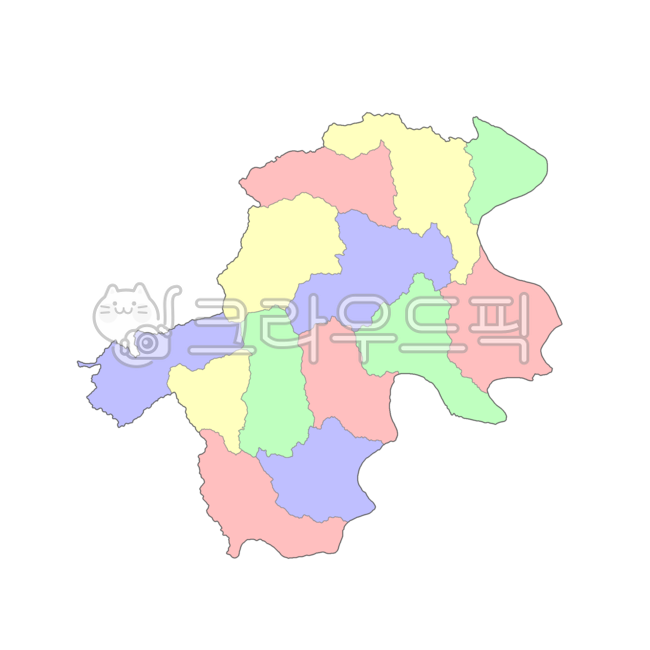 경상남도,경상도,경남,영남,의령군,의령,대한민국,우리나라,한국,행정구역,도,시,군,읍,면,동,지도,행정구역지도,4색지도,파란색,노란색,빨간색,초록색,map