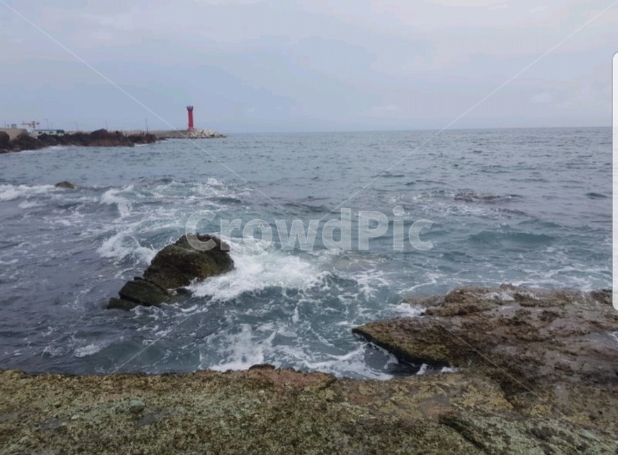 바다,등대,포항,방파제,파도