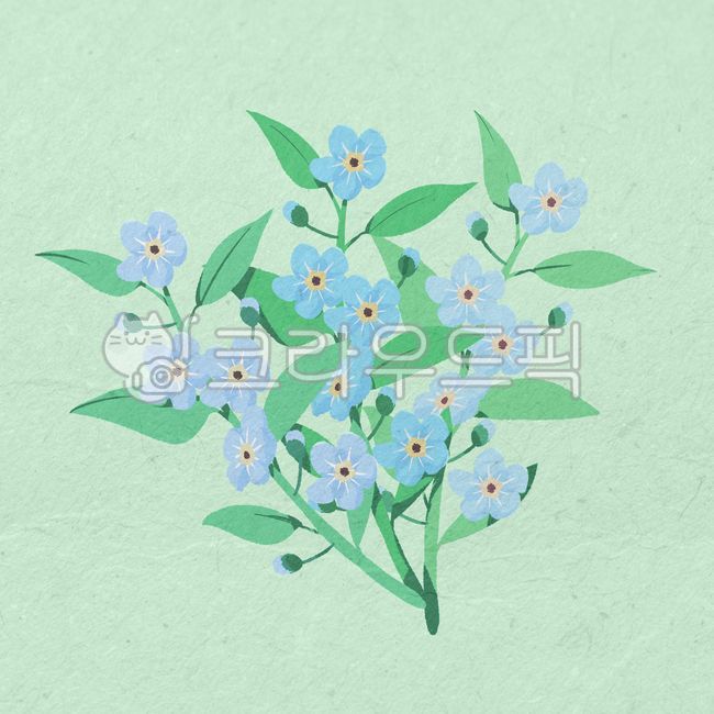 flower,꽃,플로랄디자인,art,물망초,graphics,pattern