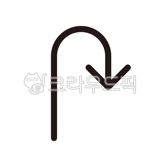 arrow illustration,arrow,line,Uturn sign,Line illustration,illustration