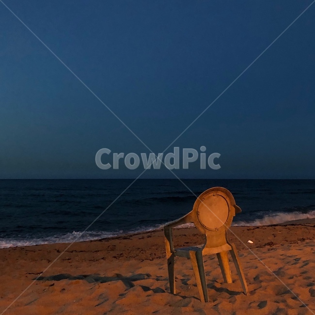 바다,ocean,의자,감성사진,파도,모래사장