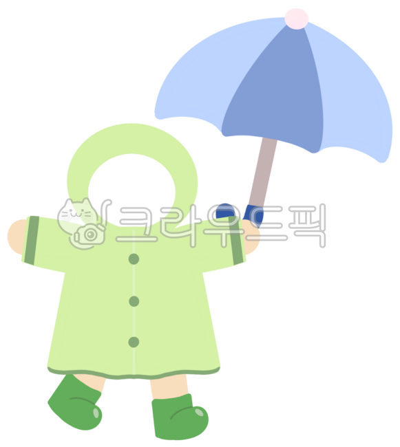 Raincoat composite design,summer composite design,umbrella environment composition,umbrella composite design,summer environment composition,child wearing raincoat,child with umbrella,umbrella illustration,summer environment bulletin board,rainy d